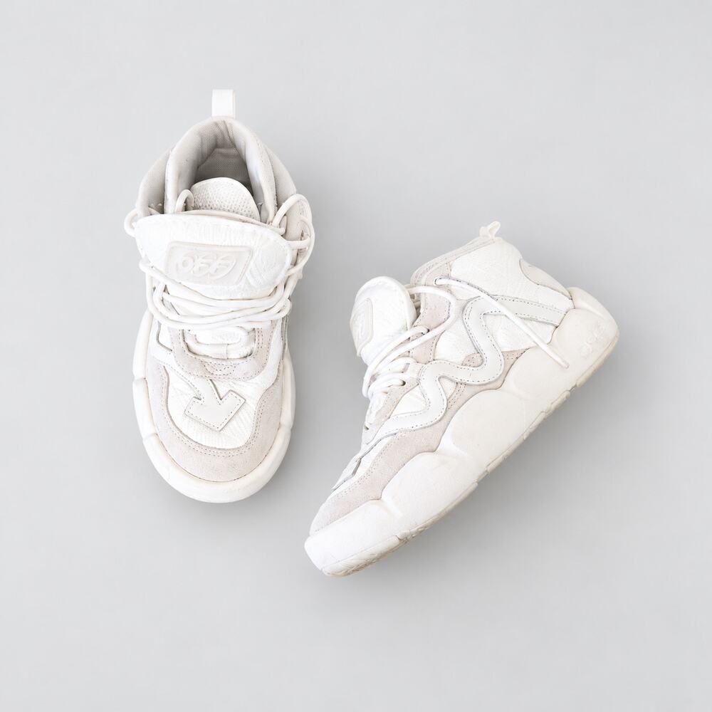 Off-White ODSY-1000 White Gray Arrow Chunky Sneakers EU 38 US 8